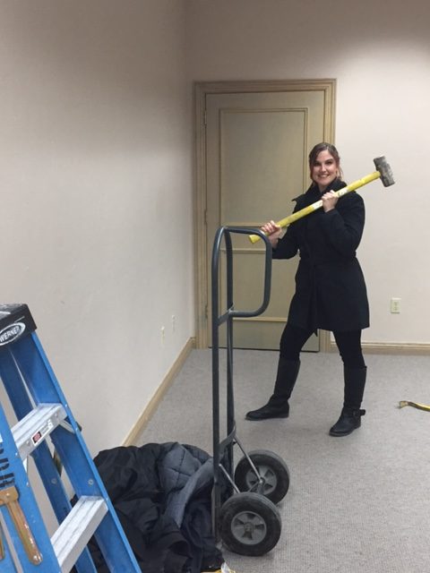 Construction Laura with Hammer 12-08-16